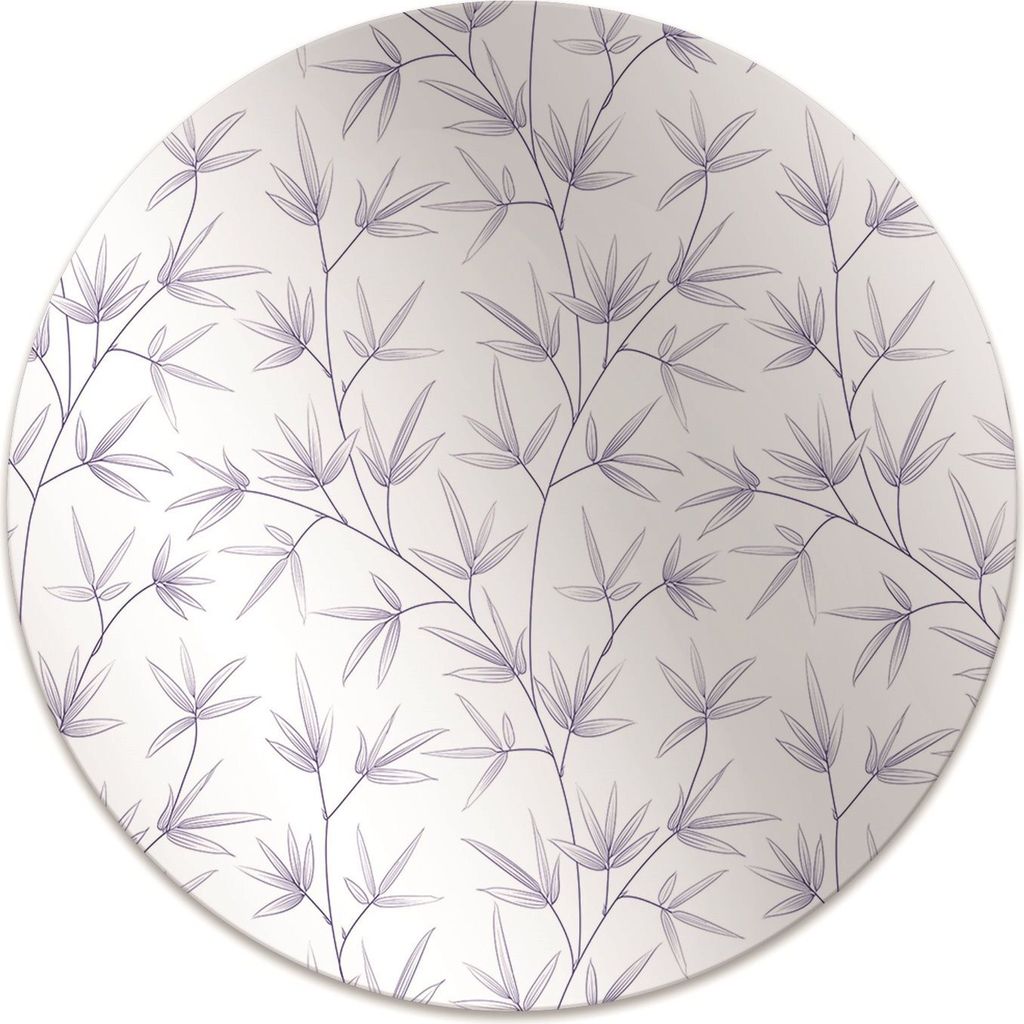 Rundmatte - Stuhlunterlage Bürostuhlunterlage - Rund Ø 100 cm - Bodenmatte - Fußmatte - Blatt