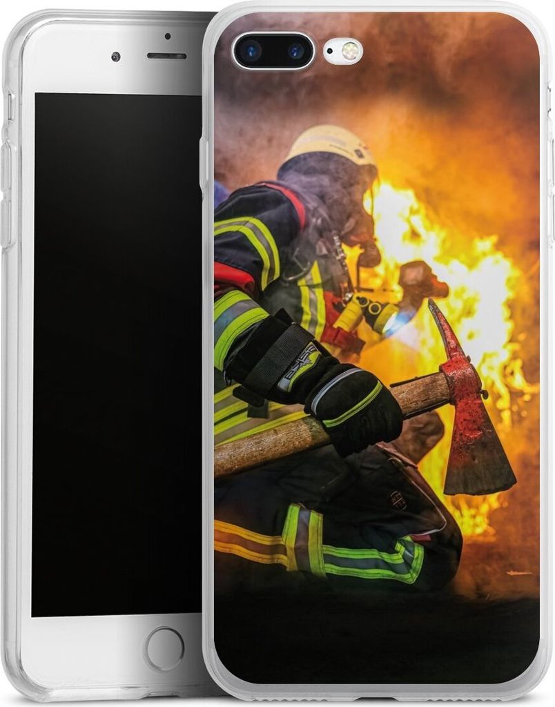 DeinDesign Handyhülle für Apple iPhone 7 Plus Silikon Hülle Case Smartphone Schutzhülle Feuer Feuerwehr Lebensretter