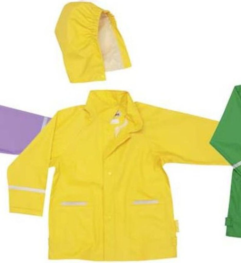 Playshoes Wind- und wasserdicht Regenmantel Regenbekleidung Unisex Kinder,Gelb,74