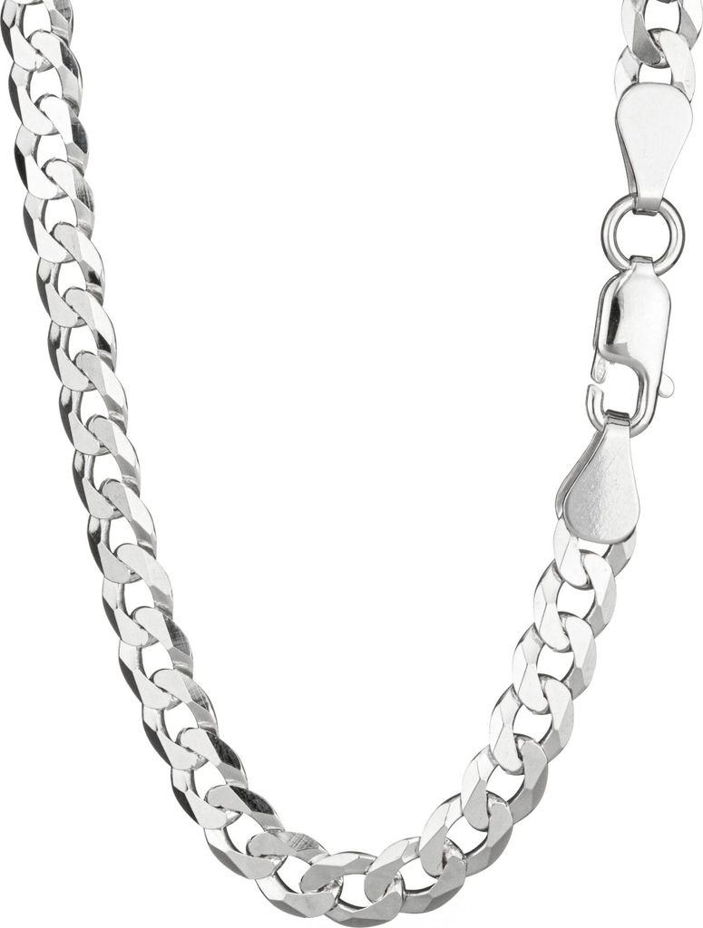 Collier 70cm Panzerkette gedreht diamantiert 925 Produktbild 