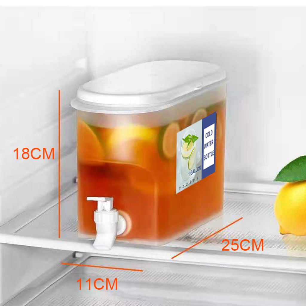 3.5/5L Kühlschrank Kalter Wasserkocher Eistee Getränkespender mit  Wasserhahn