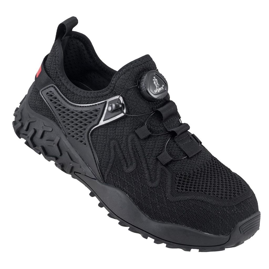 Leichte Arbeitsschuhe URG 244 S1 Gr. 43 Arbeitssneaker Sicherheitsschuhe mit Kunststoffkappe Sportliche Berufsschuhe Herren Schuhe BOA-Schnürsystem