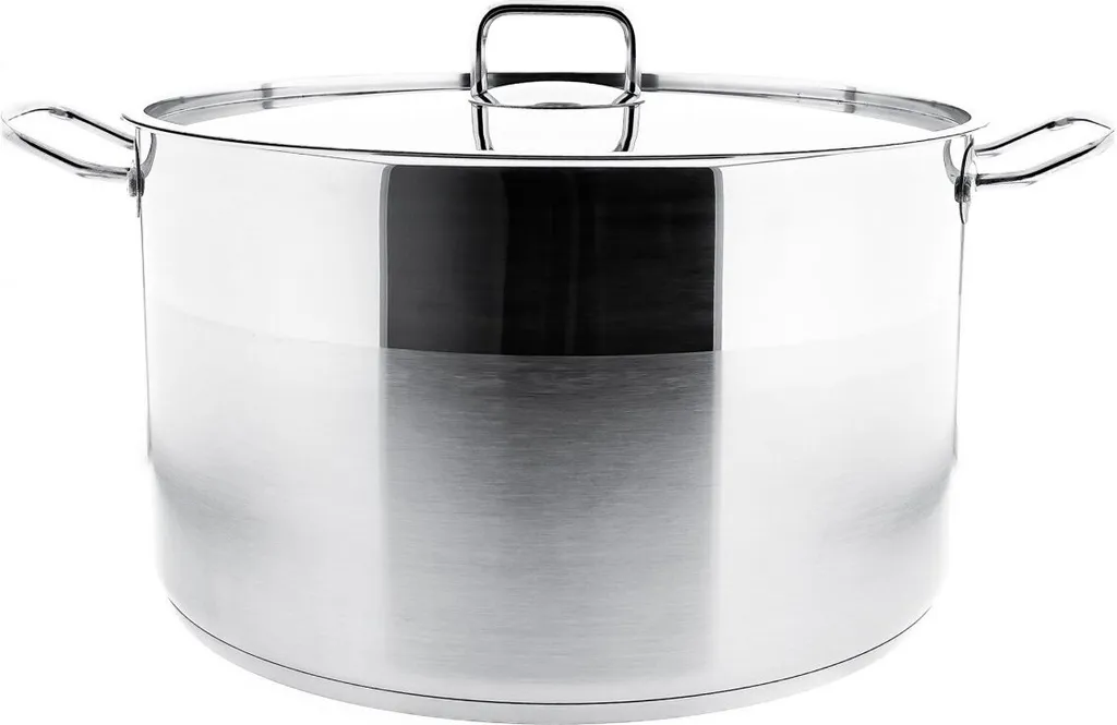 Marmite traiteur 18 L en inox argenté Almina pour cuisson induction