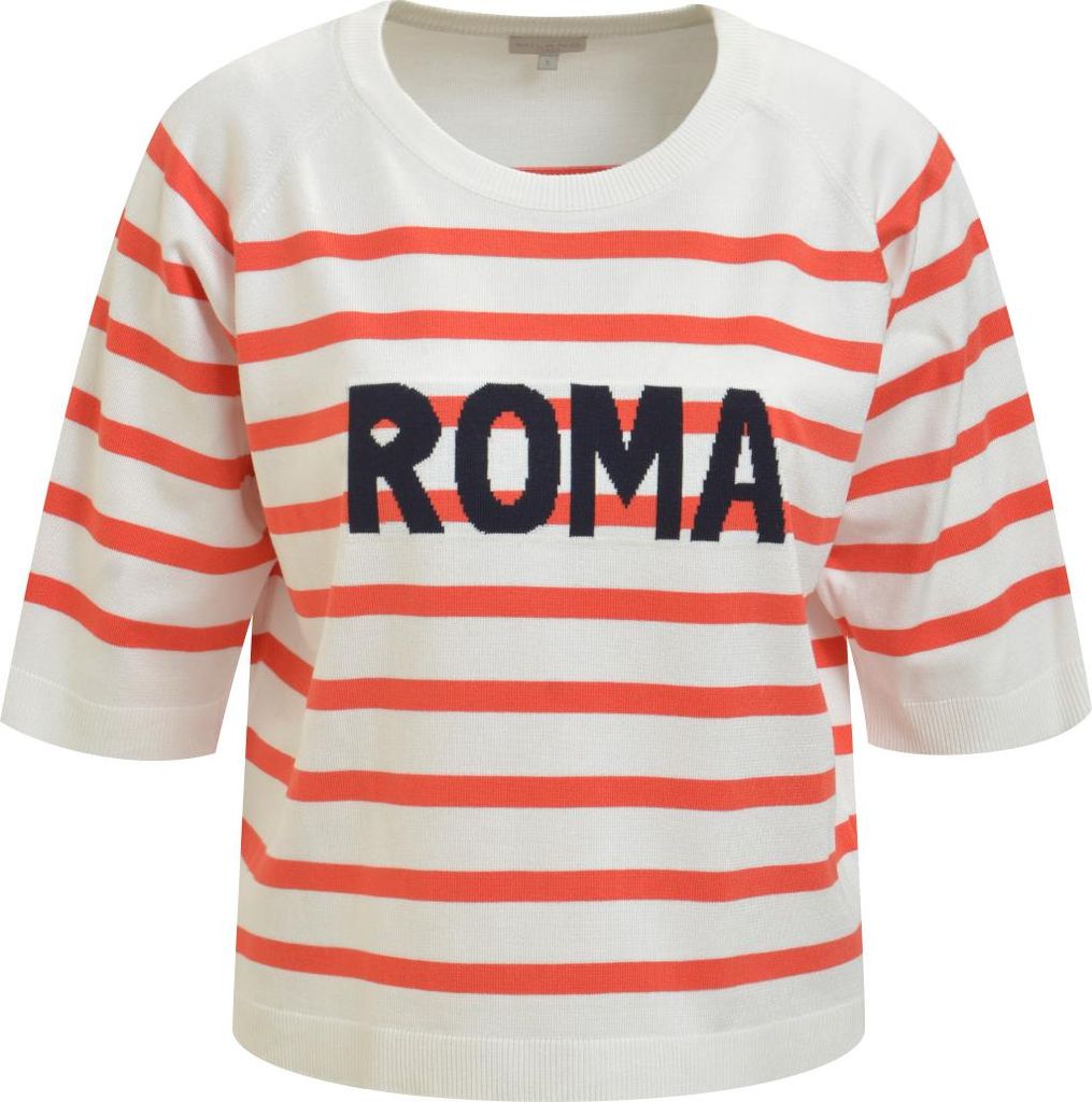 Milano (21) OVERSIZE PULLOVER WITH 1/2 RAGLAN S, RED PRINT 1400 1400 L