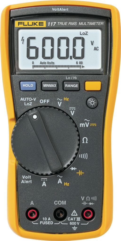 Fluke 117 Multimeter Digitales Multimeter CAT III 600V (2583647)