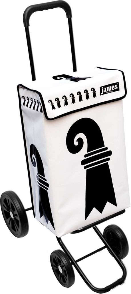 James Einkaufstrolley - BASELSTADT - stabiler Einkaufswagen mit individuellem Design - mehrfarbig: bunt in Ausführung: Quattro-4Raeder