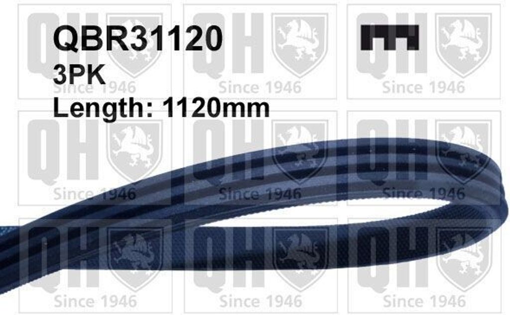 QUINTON HAZELL Keilrippenriemen 1120mm QBR31120