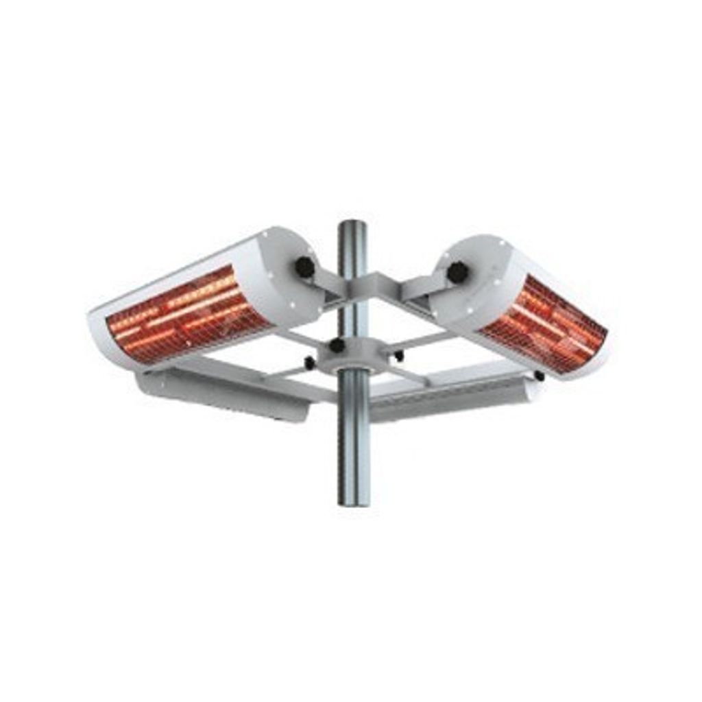 Solamagic ECO-5600 Infrarotheizstrahler 4 x 1400W Heizstrahler mit Masthalterung