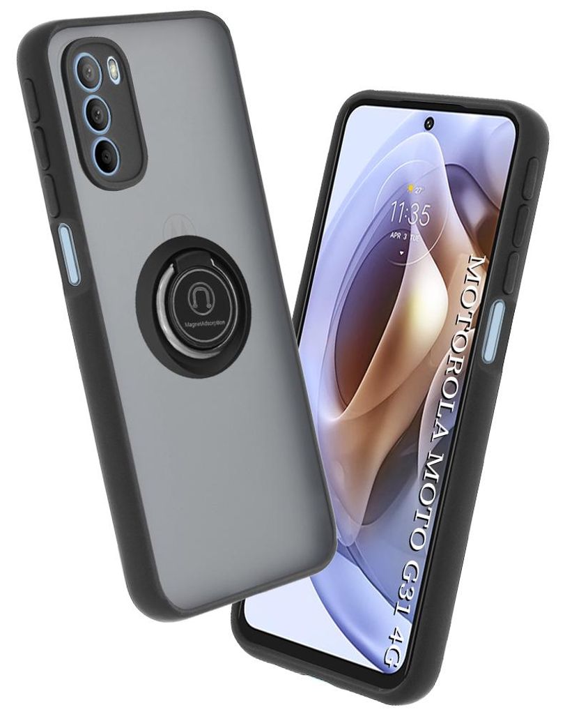Techsuit Glinth Back Cover Hülle für Motorola Moto G41 / Moto G31 - Schwarz