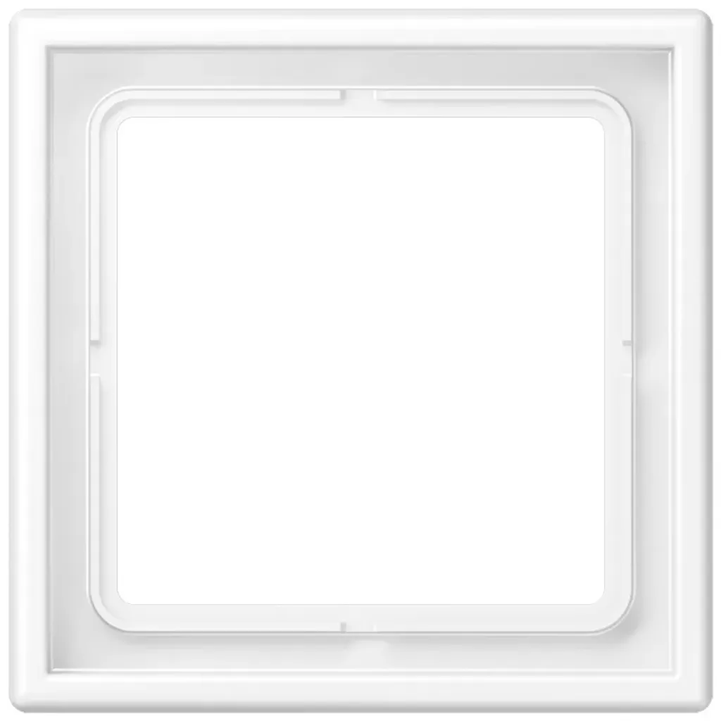 Cadre de Finition Simple Jung LS 990 Blanc Mat LS981WWM pour Prise