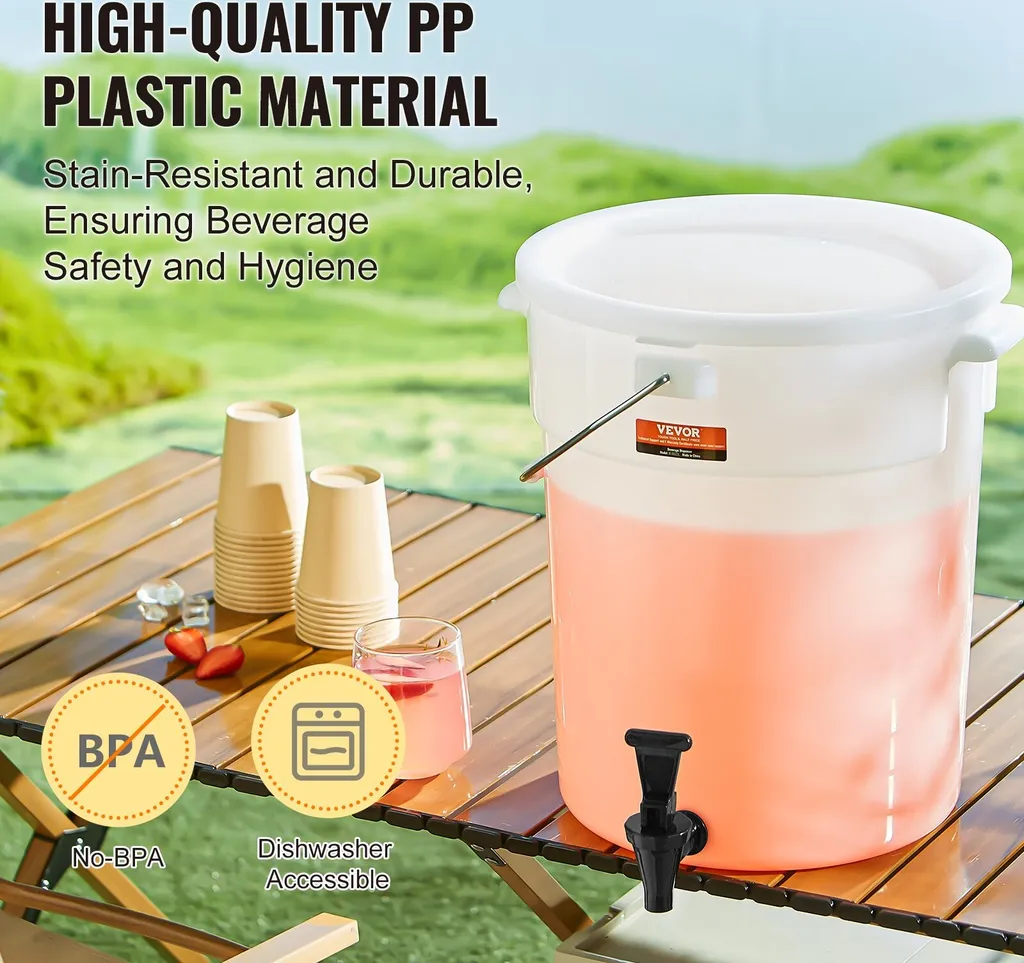 Pack de 2 Distributeurs de Boissons 19L avec Robinet pour Buffet - 4