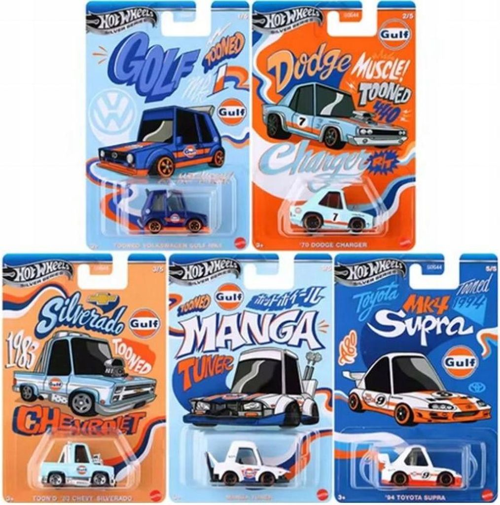 Hot Wheels TOONED GULF ganzes 5er-Set HOT WHEELS SILVER Produktbild 