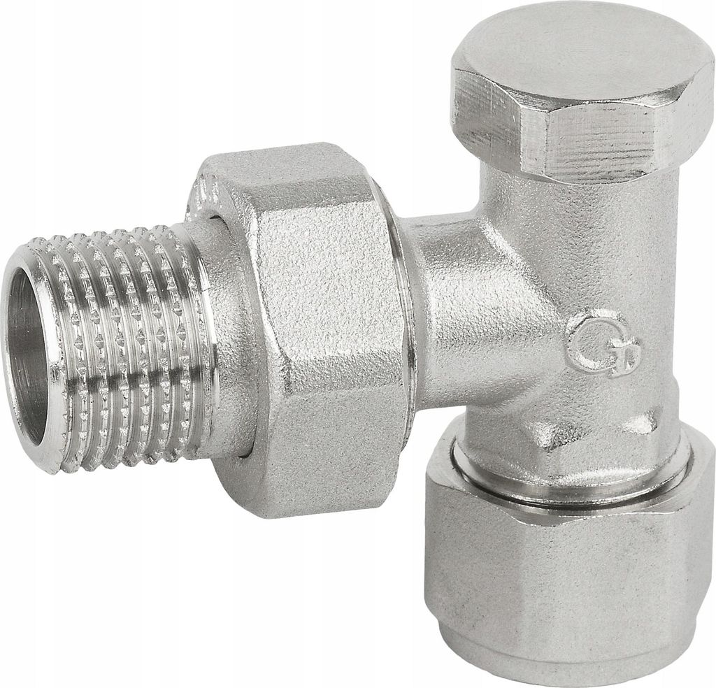 Pex-Heizkörperventil Eckig Rücklauf Pex 16X1/2