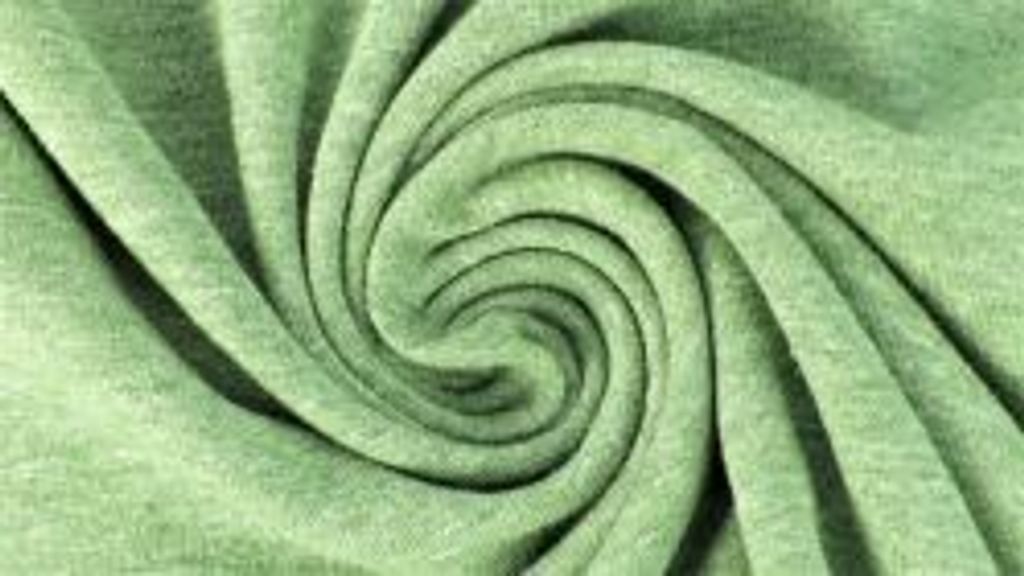 Jersey Yara Kiwi Melange 220 g/m², ca. 0,5 m lang, ca. 1,5 m breit, Stoffe Meterware, Baumwolljersey