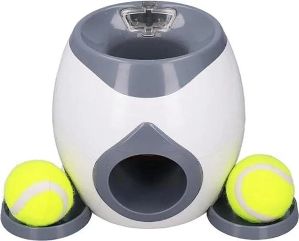 Lanceur de balles pour chiens avec réglage de distance et 2 balles incl.