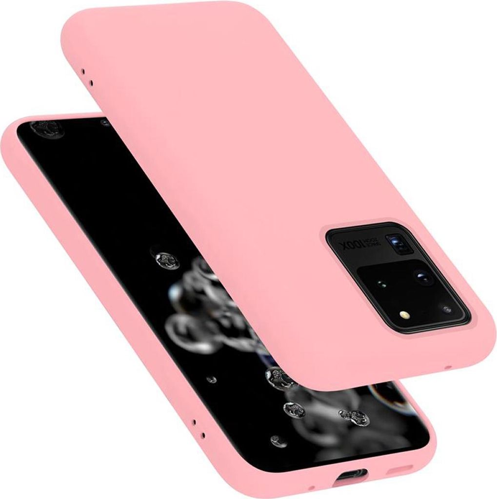 Cadorabo Schutzhülle für Samsung Galaxy S20 ULTRA Hülle in Rosa Handyhülle Case Cover TPU Etui