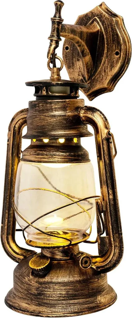 Lanterne murale vintage luminaire d'appoint en plastique noir 110V CA