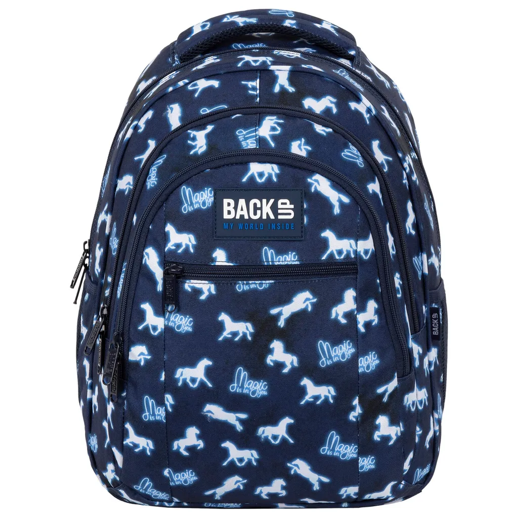 Cartable scolaire chevaux BackUp avec compartiments ergonomiques - 5
