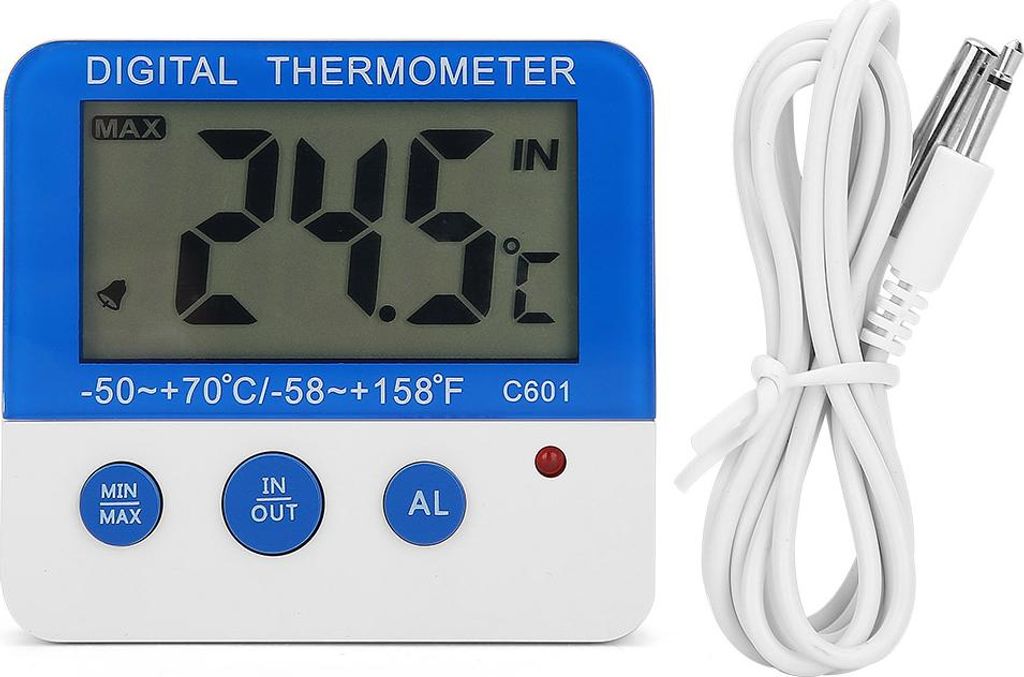 ABS Innen im Freien große LCD -Anzeige Mini Alarm Thermometer Tierfarm Elektronischer Temperaturmessgerät