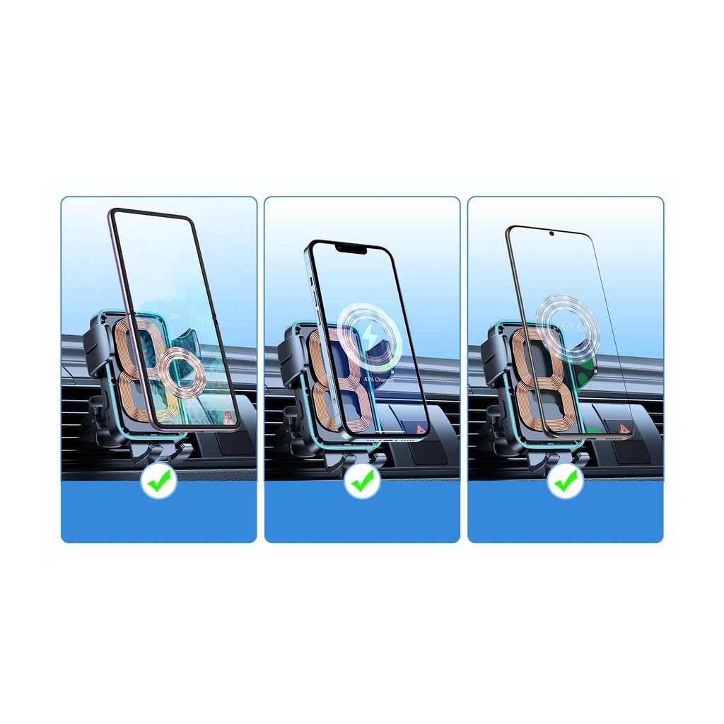 Joyroom JR-ZS246 Dual-Coil Wireless Car Charger Holder (Air Produktbild 2