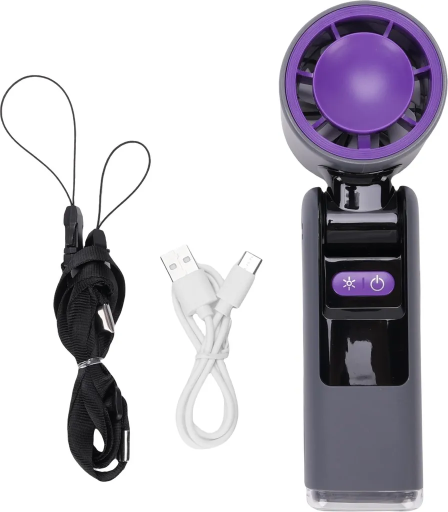 Turbo Ventilateur Portable 100 Vitesses avec Écran LED et USB Rechargeable
