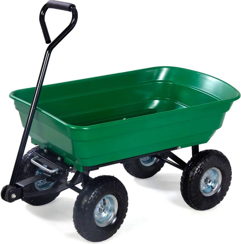 Chariot de Transport 50L Idéal pour Déchets Verts et Bois de Feu