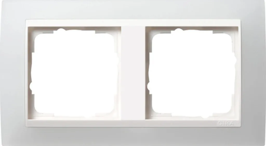 Gira Event 0212334 Cadre de finition 2 postes opaque blanc pour RWS