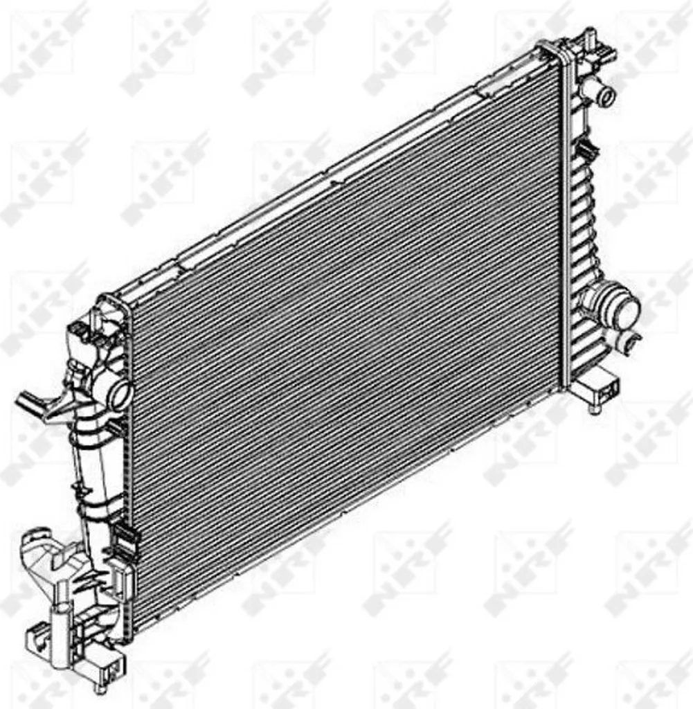 Radiateur de refroidissement moteur Chevrolet Aveo T300 NRF 58426