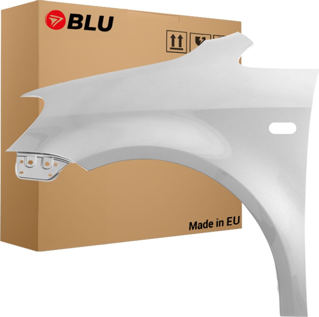 BLU Kotflügel Passend für VW Volkswagen Caddy Lift III 3 2K LA7W Links Silber ReflexSilber | 2010-2015 | Vorderseite Vorne | Lackiert | Einbaufertig