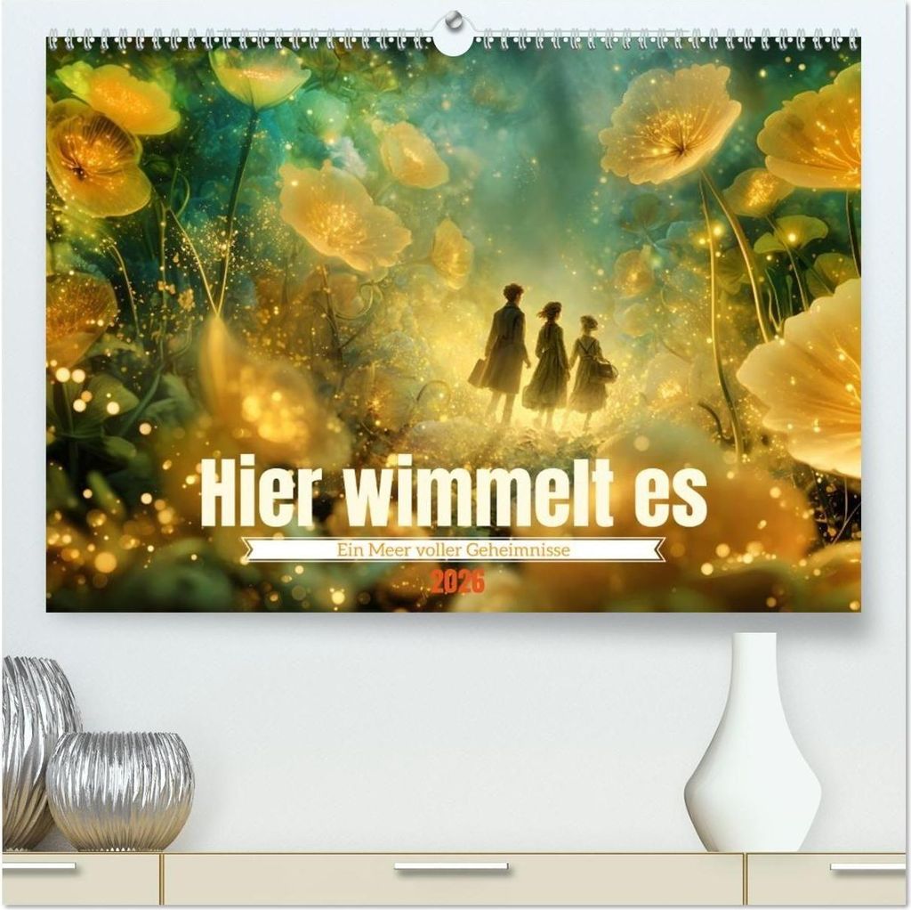 Hier wimmelt es (hochwertiger Premium Wandkalender 2026 DIN A2 quer), Kunstdruck in Hochglanz