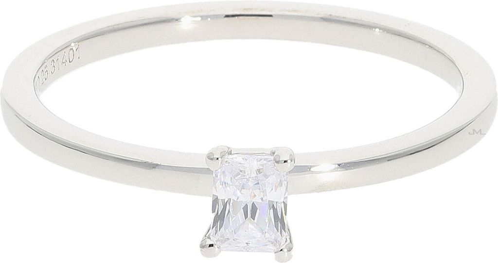 Zarter Damenring Silber 925 mit Zirkonia JL16-07-0758 JuwelmaLux Größe 54