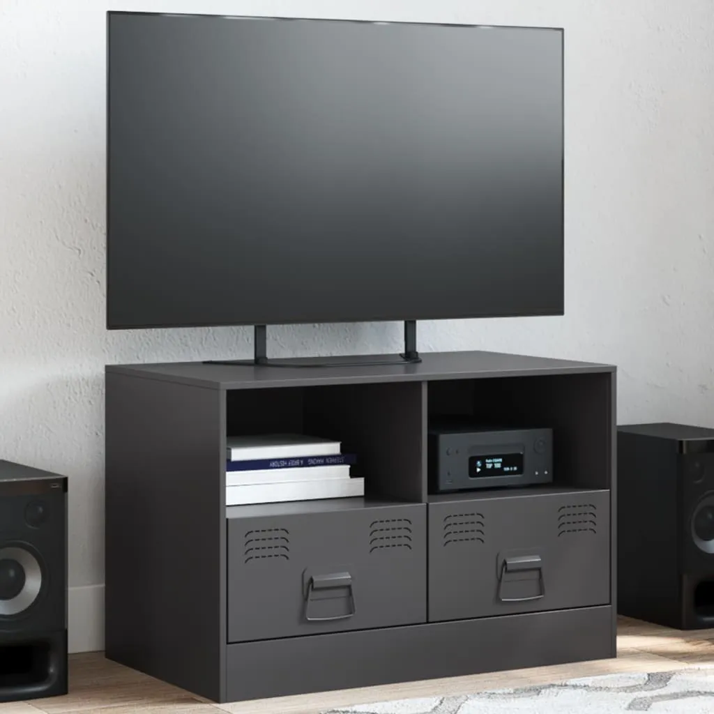 Offerta Mobile TV Acciaio Nero 67 cm Maison Exclusive | Alta Resistenza