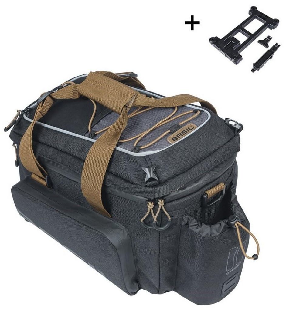 Bagagedrager tas Basil Miles XL Pro MIK, 9-36 liter - Zwart Productafbeelding 