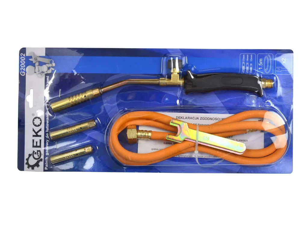 Chalumeau de soudage Geko haute température avec kit de 3 injecteurs - 14