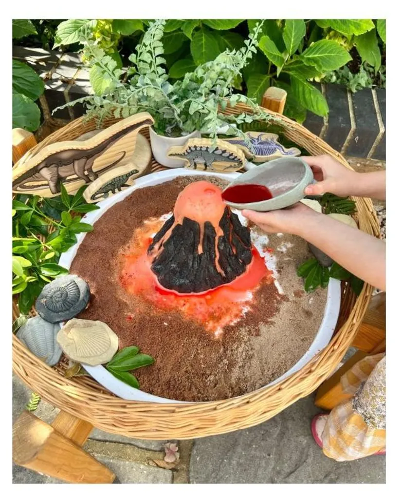 Jouet Éducatif Volcan Spielvulkan pour Découverte Scientifique Enfant