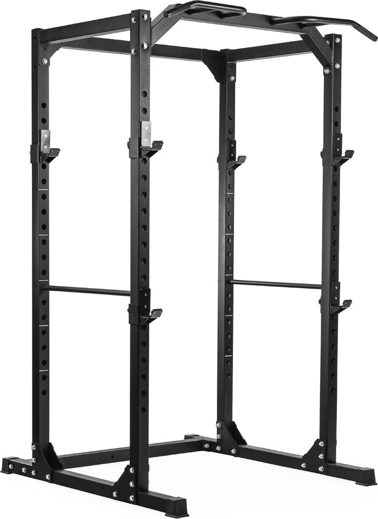 Dione - Power Rack Cage - 60 x 60mm Stahlkonstruktion - Fitness Kraftstation - Klimmzugstange - Belastbar bis 250KG!