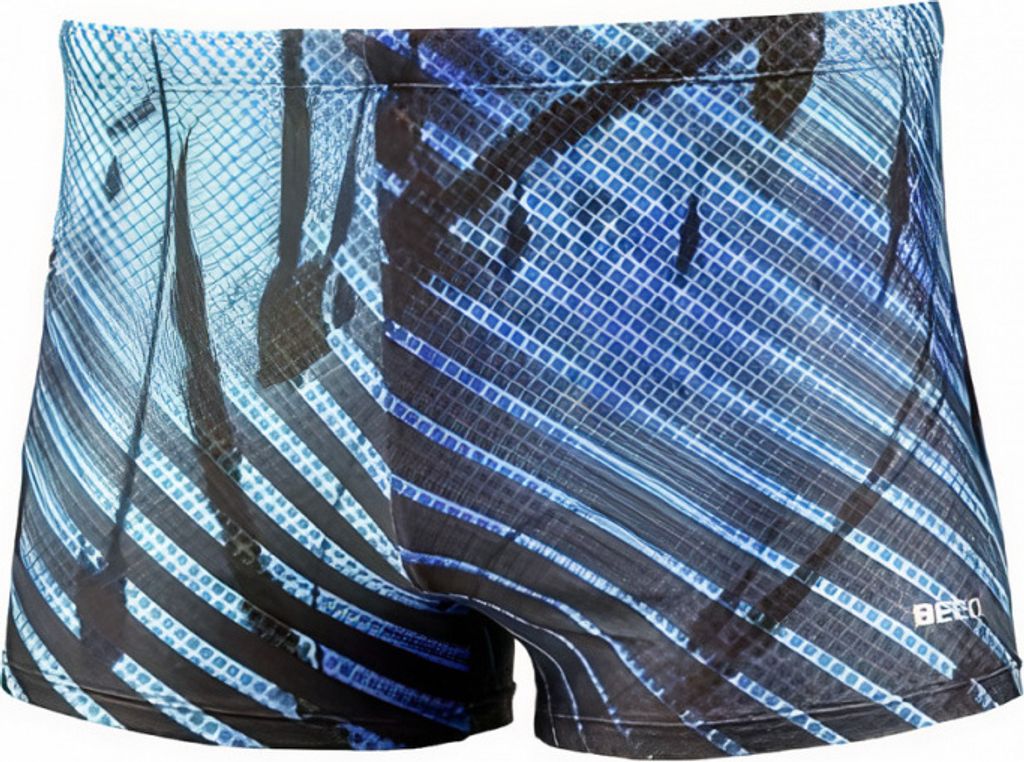 Beco Badeboxershorts Blau/Schwarz