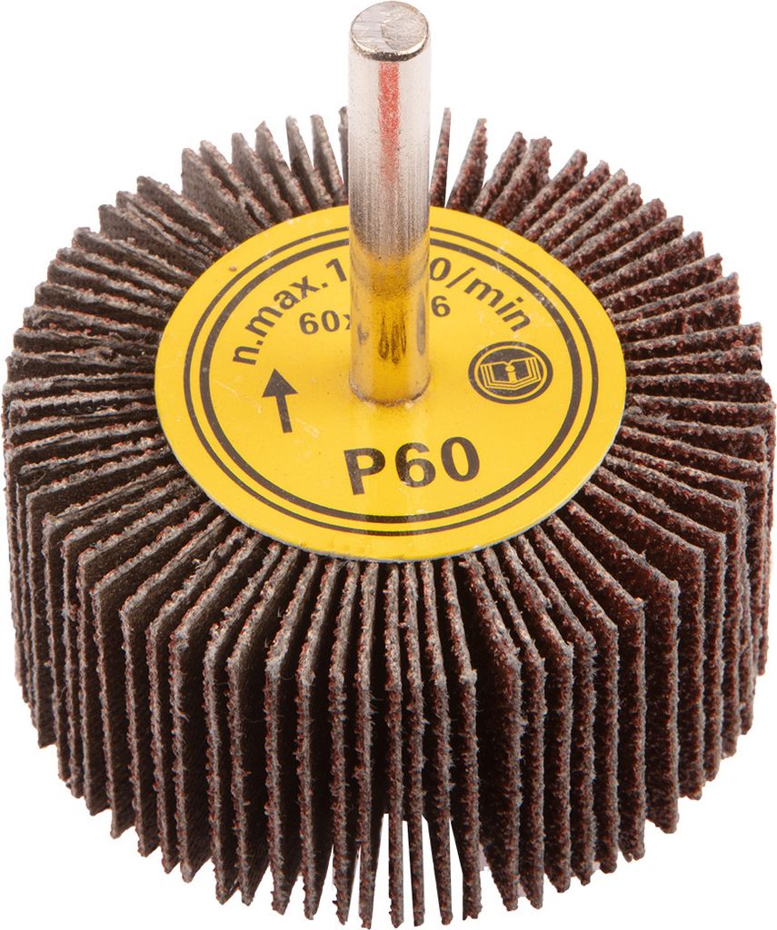 GRAPHITE Fächerschleifscheibe, Lamellenschleifscheibe, 60x30 mm, K 40/60/80, K 60