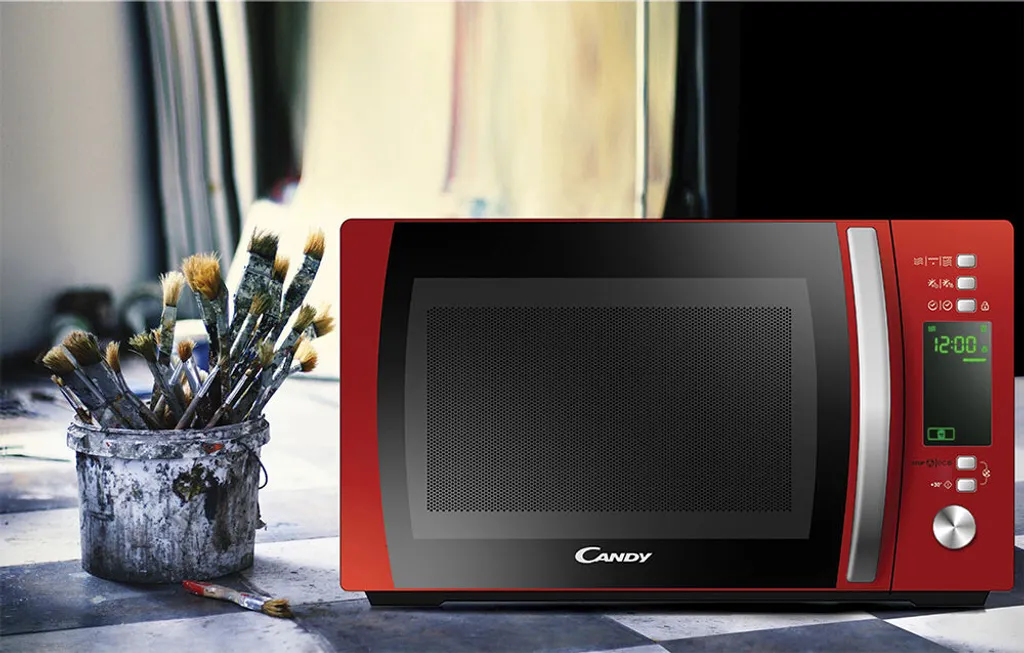 Four à micro-ondes combiné 20L Candy CMXG20DR Rouge avec App dédiée