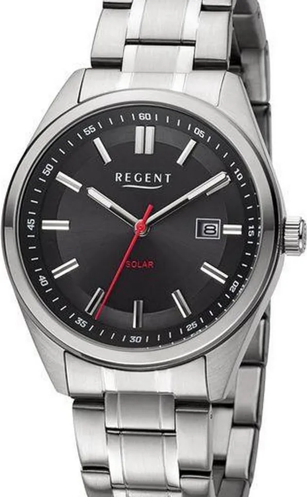 Montre Regent F-1540 pour Homme - Montre Bracelet Classique en Cuir Noir