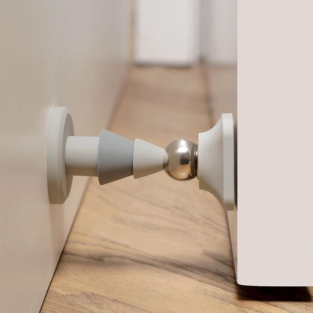 Magnetischer Türstopper - Türhalter zur Wand- oder Bodenmontage mit Magnet