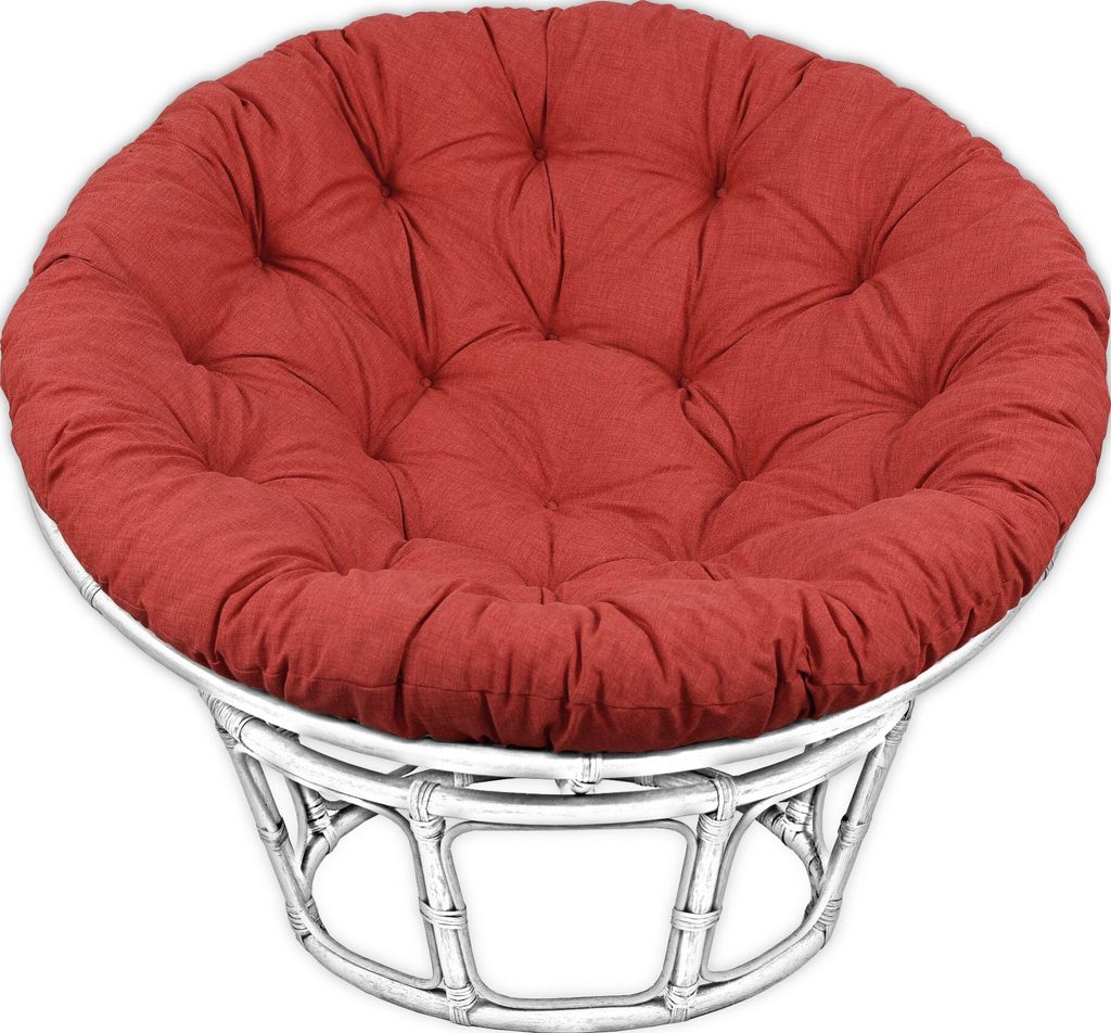 AMPO Sitzkissen Papasan Rattan Kissen Auflage für Hängesessel Hängeei Schaukel 120 cm