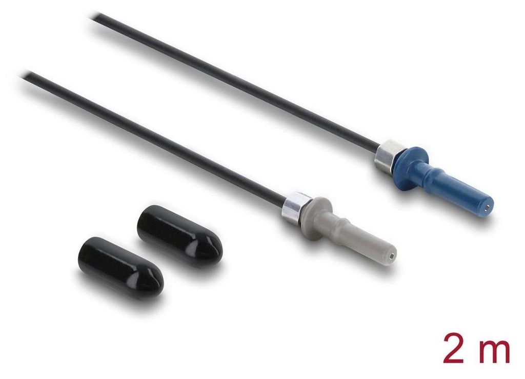 DeLOCK 91034, Schwarz, Grau, Blau, Multi-Modus, 2 m, 1 Stück(e)