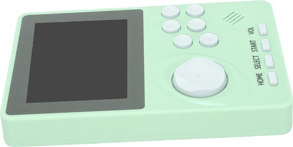 Handheld-Spielkonsole mit 2,8-Zoll-LCD-Bildschirm, wiederaufladbar, 100 in 1, 1 GB Speicher, tragbarer Retro-Videospiel-Player, hellgrün