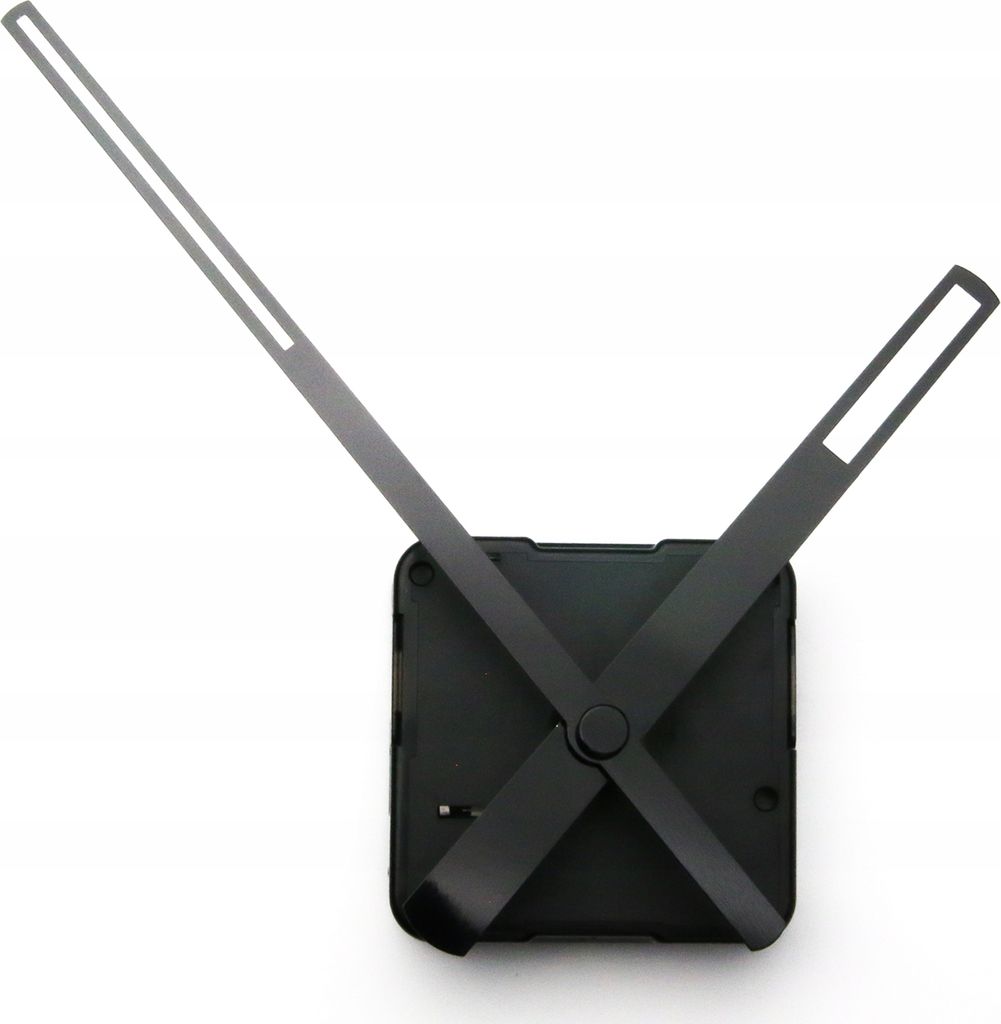Geräuschloser Quarzmechanismus Zeiger Schwarz 12,7 cm, Ersatzuhrwerk, Leises Uhrwerk Set