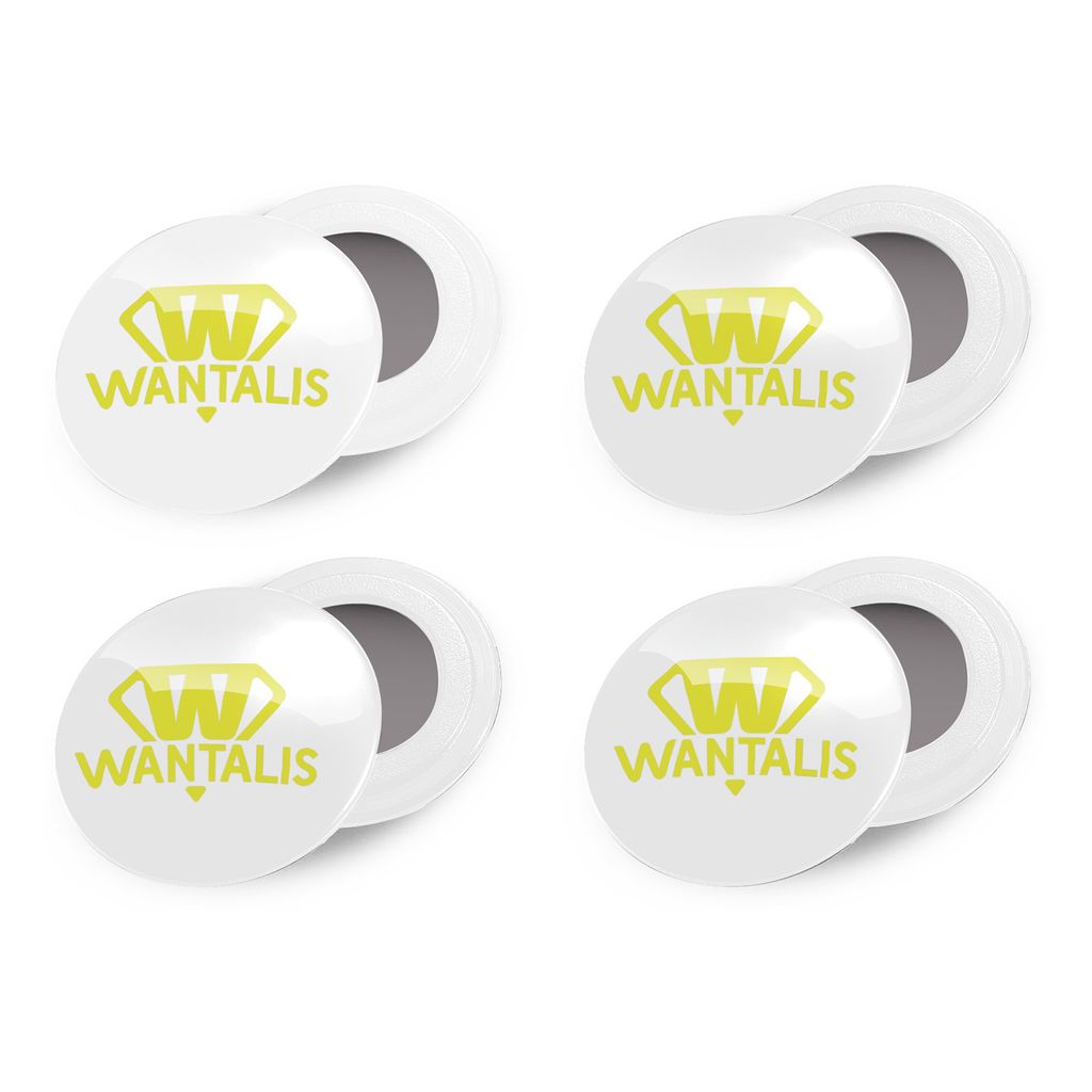 Wantalis - Magnetische Clips für Startnummern, Weiß