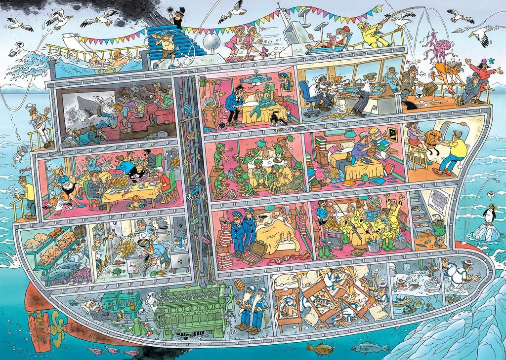 JUMBO Puzzle JVH Vletn Schiff 1000 Puppen Produktbild 