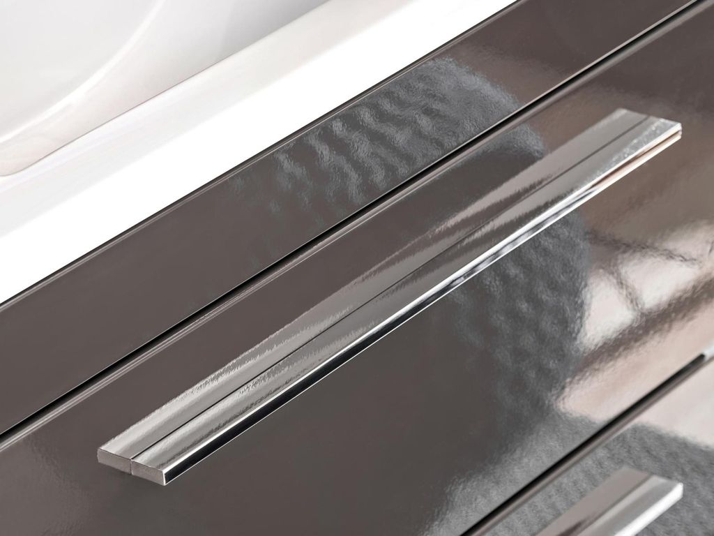 Badezimmer Hochschrank mit Spiegel Tür Regal Badschrank Badmöbel Möbel Regale