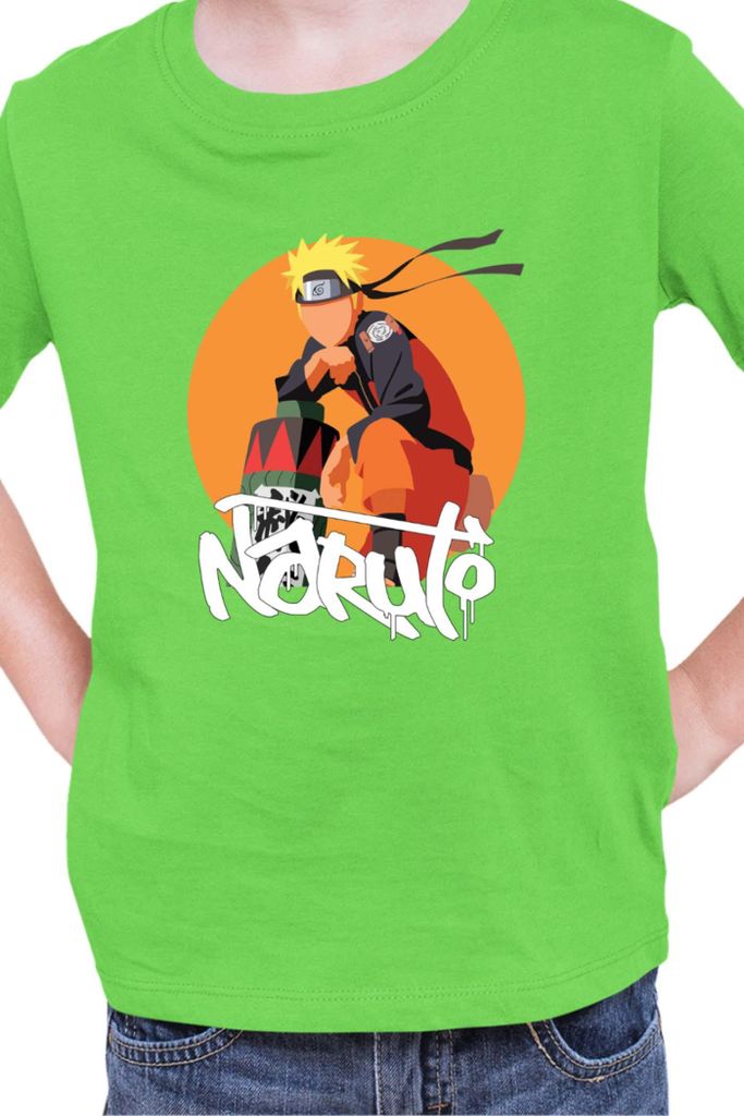 Kinder T-Shirt Naruto Naruto 04, 5-6 Jahr - 116 / Lime