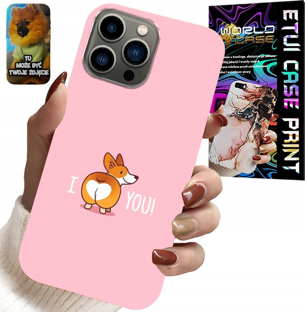 Fall Für Iphone 13 Pro - Lustige Designs Ich Liebe Dich Hund Fall